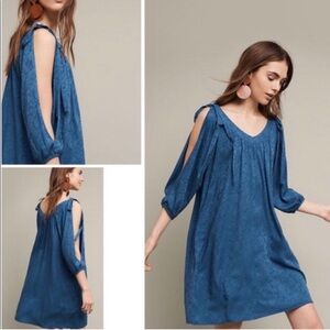 NWT Anthropologie Holding Horses Open Sleeve Dress
